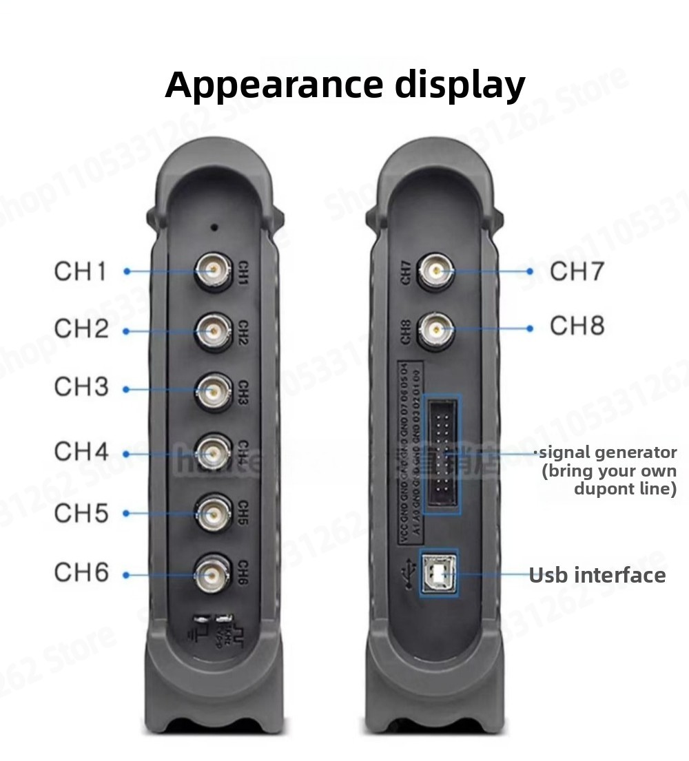 1008C ออสซิลโลสโคปสำหรับวินิจฉ - Automotive Diagnostic Oscilloscope 8 Channel บทวิจารณ์และราคา